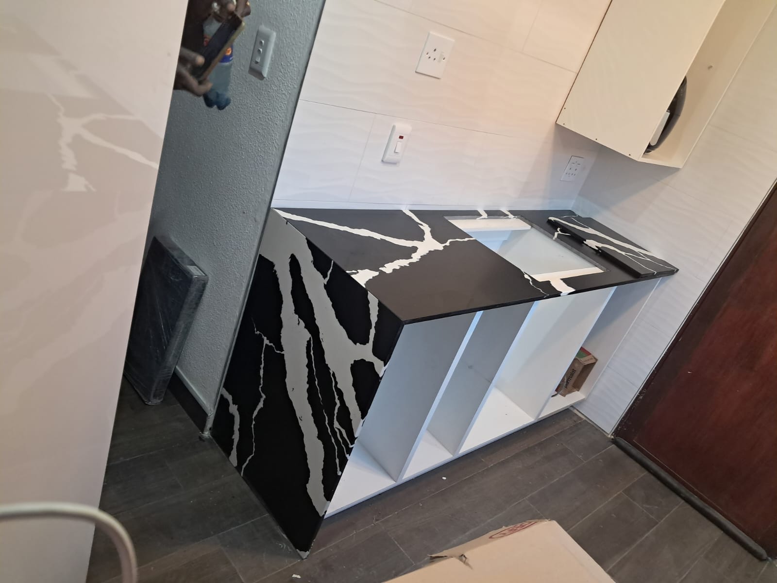 Bathroom Vanities installation by BMB Granite