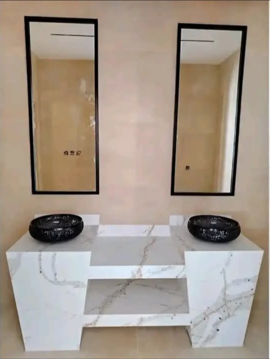 Bathroom Vanities installation by BMB Granite